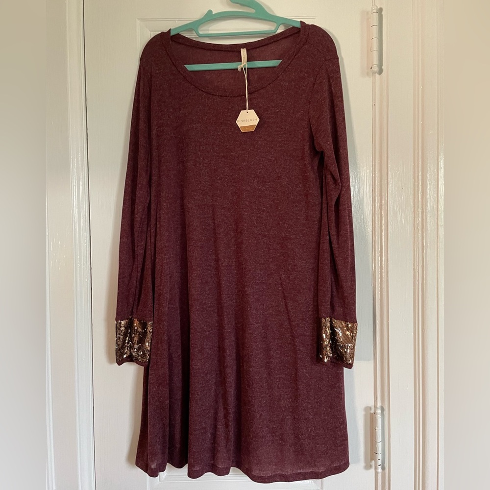 Pinkblush long sleeve dress